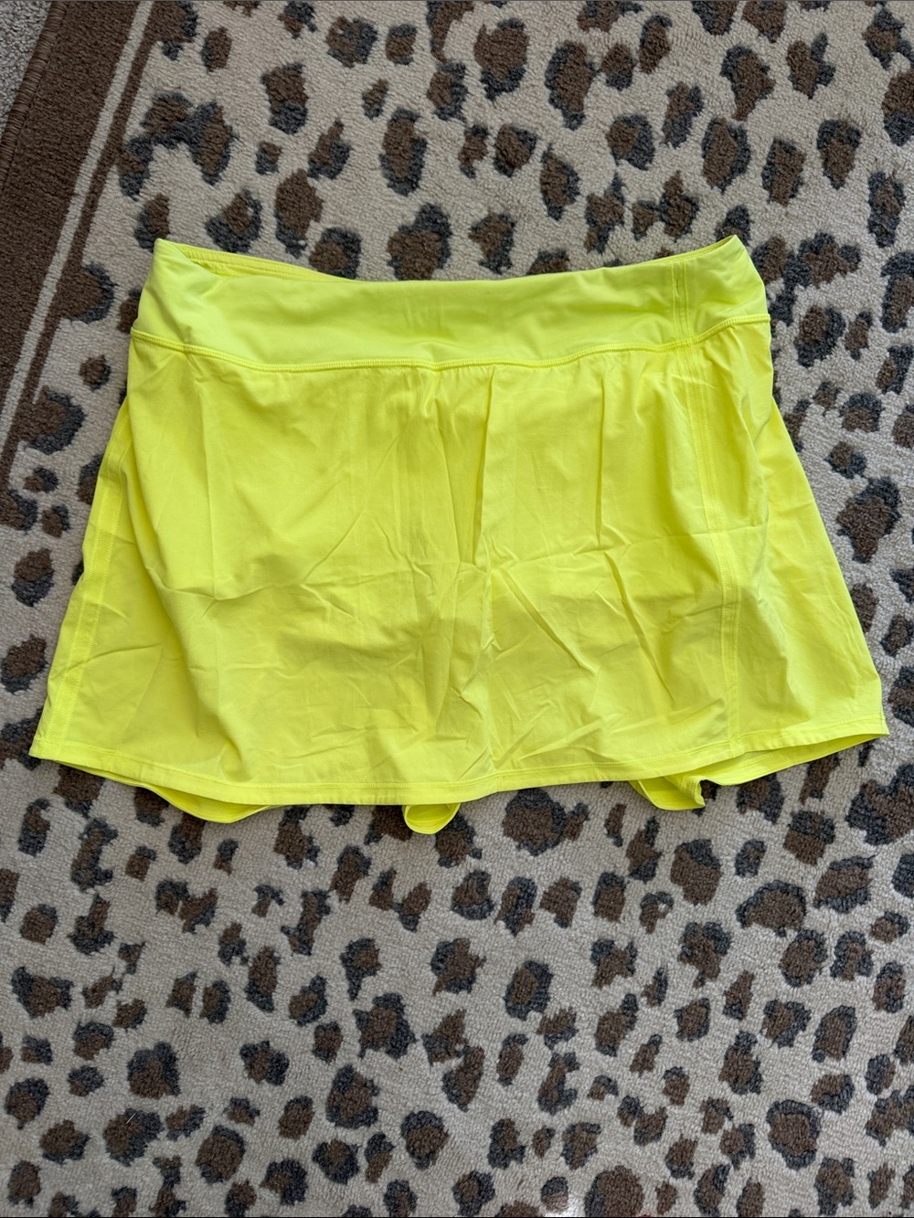 lululemon athletica Neon Yellow Performance Skort
